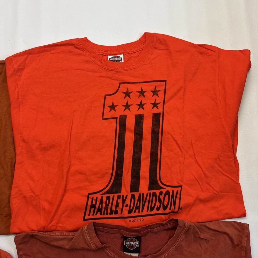 Lot Of 4 Harley-Davidson Motorcycles Mens Large T Shirts Y2K - 110 Years, Museum - Picture 4 of 10